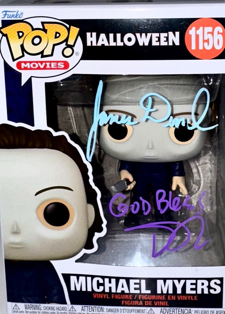 Daniel Roebuck, James Duval Signed Funko Pop #1156 Michael Myers (Halloween) - SWAU